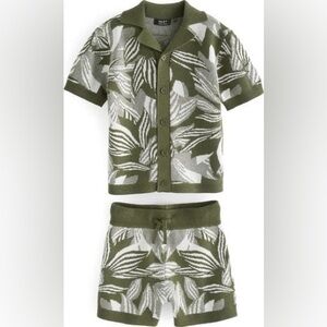 NEXT Olive and Cream Knit Set size 2-3 years